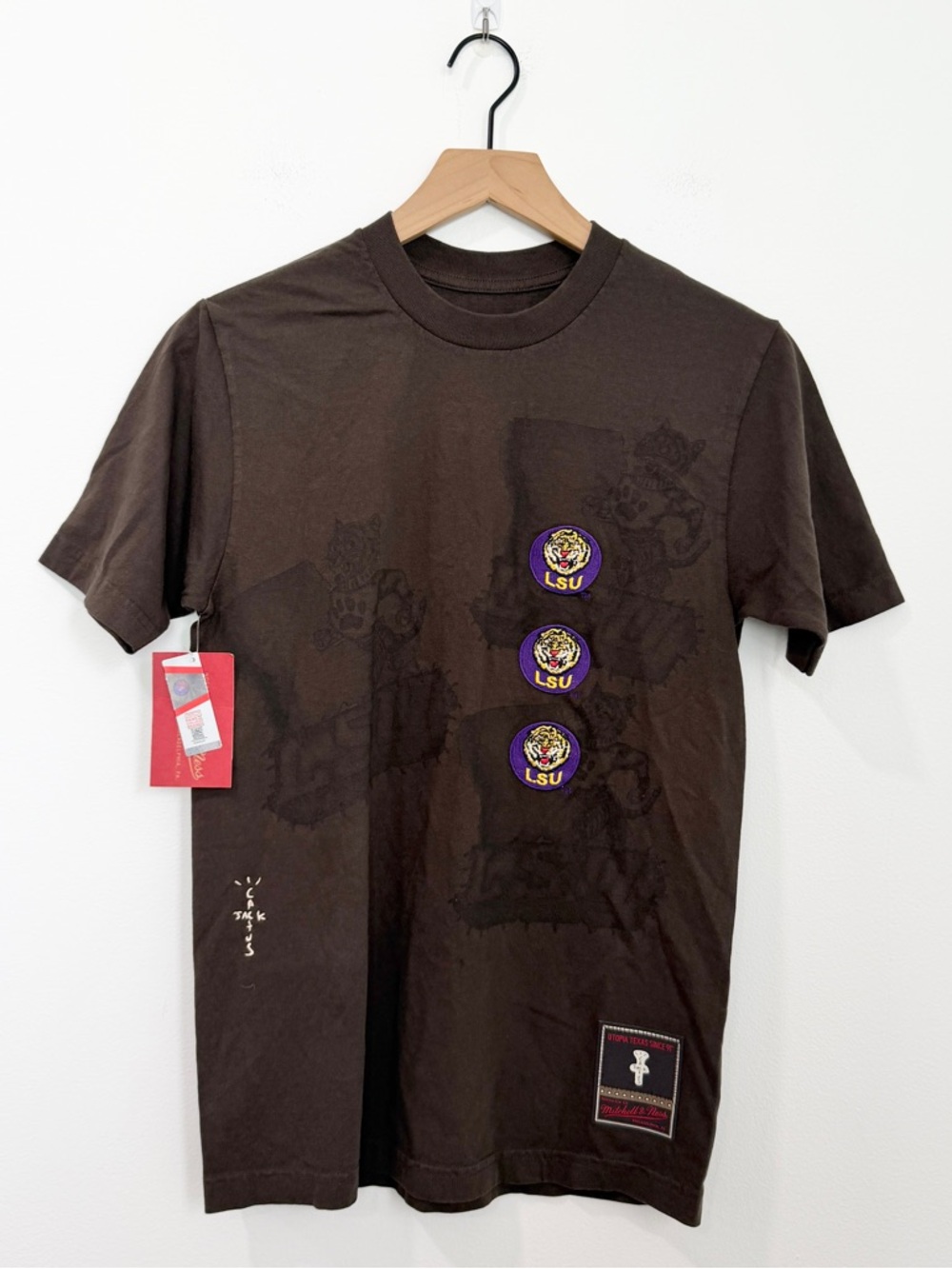 Cactus Jack by Travis Scott x Mitchell & Ness Louisiana State University Tee